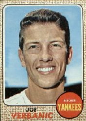 1968 Topps Baseball Cards      029      Joe Verbanic